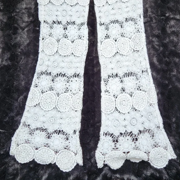 **HP** Nwt Gypsy 05 Sand Mantar Crochet Swim Cover Up Pants - Picture 9 of 14